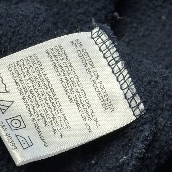 Vintage Foot Locker Hoodie Sweatshirt Mens 2XL Navy Blue Blank Sportswear - Picture 9 of 11